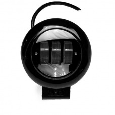 Фара рабочая круглая LED 12-24В 35W 110x130x55мм D=80мм черный Ф-0705