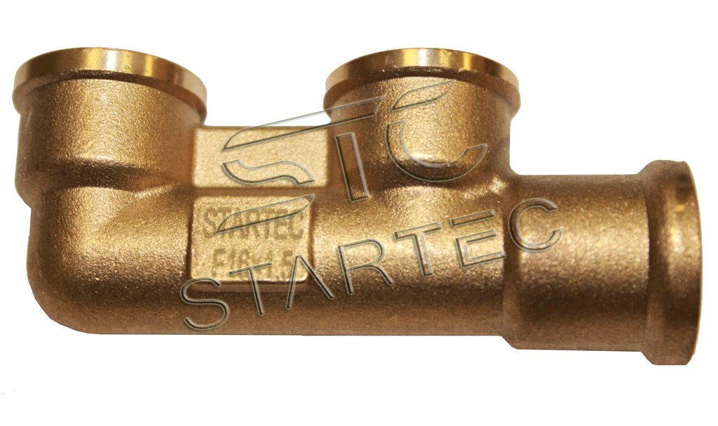Соединитель трубки ПВХ, полиамид P5хF16хF16мм F-образный латунь STARTEC INF.11.P5F16F16