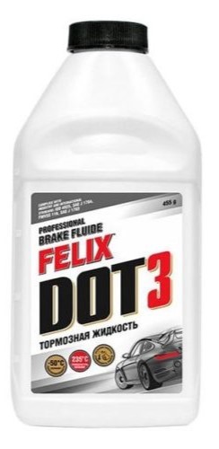 Жидкость тормозная FELIX ДОТ-3 455мл