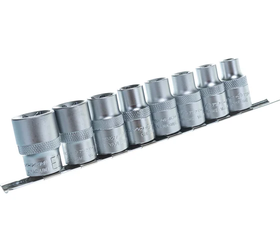Набор головок 1/2 вставка TORX 8пр E10-E24 ДелоТехники 623108
