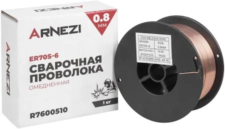 Проволока сварочная d=0.8мм 1.0кг порошковая ARNEZI R7600520 
