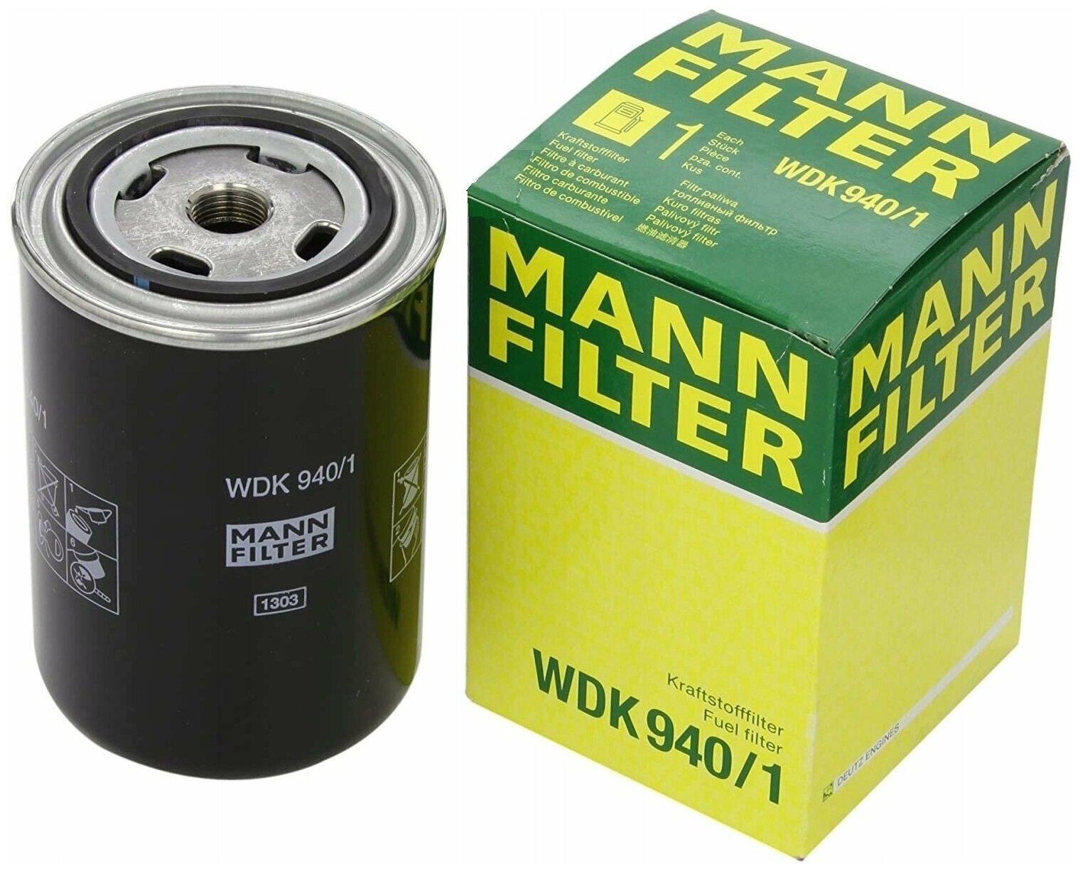 Фильтр топливный ЯМЗ-536 тонкой очистки ЕВРО-4 MANN WDK940/1