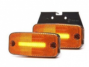 Фонарь габаритный LED 24В желтый с неоновым светом ТЕХАВТОСВЕТ 158.3731-00