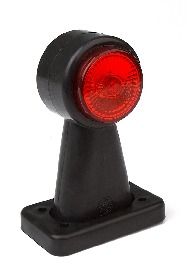 Фонарь габаритный на резиновой ножке (красный-белый) 12-24В ОГ-33М-21-22 LED ХРУСТАЛИК 