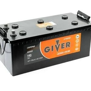 АКБ 190 GIVER HYBRID п/п + справа 1250А 514х223х220 [конус]