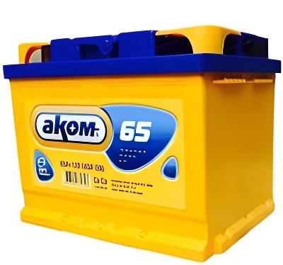 АКБ  65 AKOM о/п 600А 4607034730727