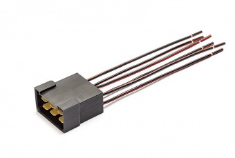 Колодка 6 конт с проводом 1,0мм 6,3мм штырь ПАПА CARGEN AX37402