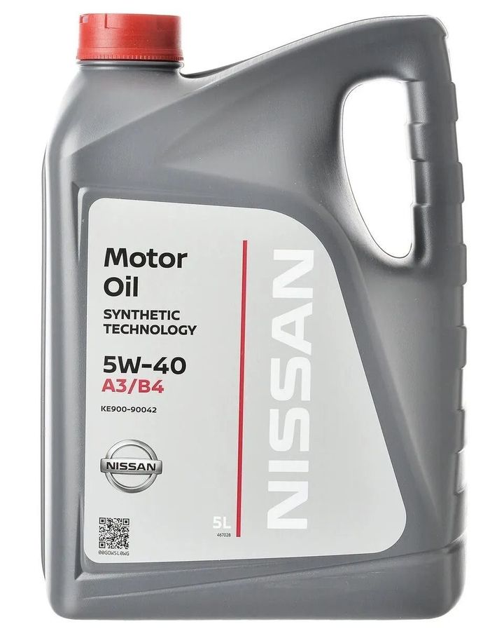 Масло моторное NISSAN 5W40 KE900-90042R 5л