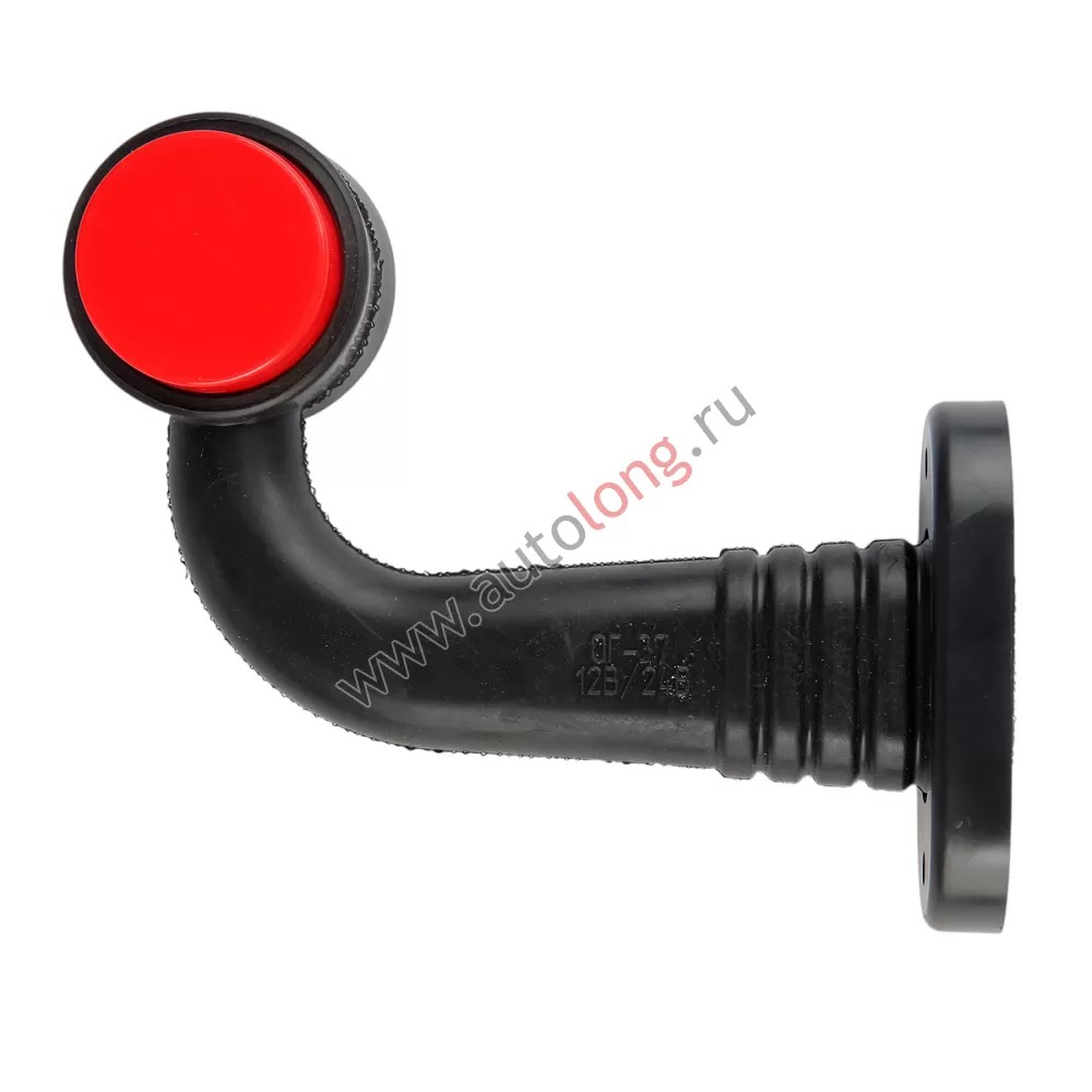 Фонарь габаритный на резиновой ножке (красный-белый) 12-24В ОГ-37 НЕОН (9 LED)