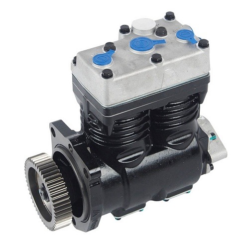 Компрессор МАЗ, УРАЛ дв ЯМЗ-536 (2 цил.) жид.охлаж. без шкива 270л/мин. MEGAPOWER 350-27-024, LP4874, 536.3509010