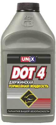 Жидкость тормозная UNIX DOT-4 910мл