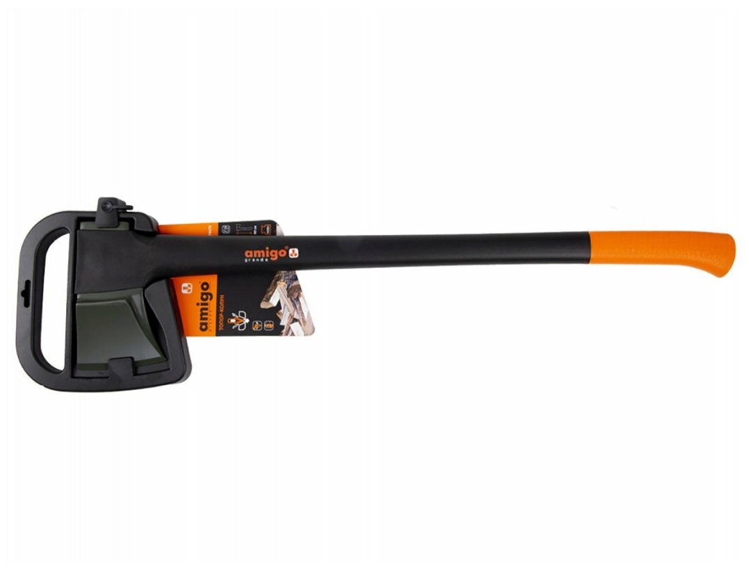Топор 1.0кг колун фибергласовая ручка AMIGO 74475