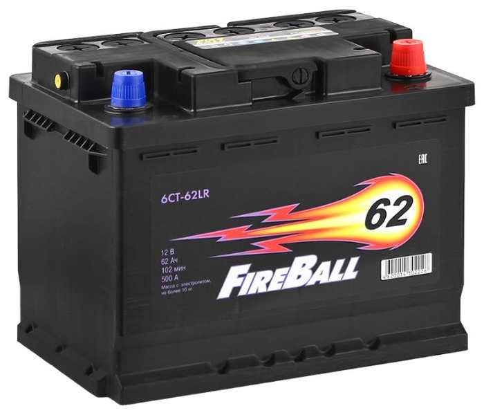 АКБ  62 FIRE BALL о/п 530А 242х175х190мм