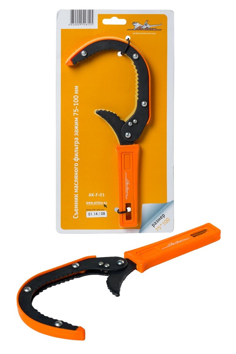 Съёмник масляного фильтра (зажимной, 75-100 мм) AIRLINE AK-F-01