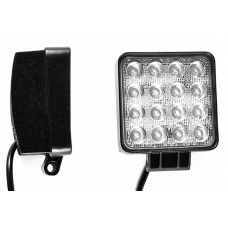 Фара противотуманная LED (12-24V) 16LED-48W 55мм квадратная Ф-0257