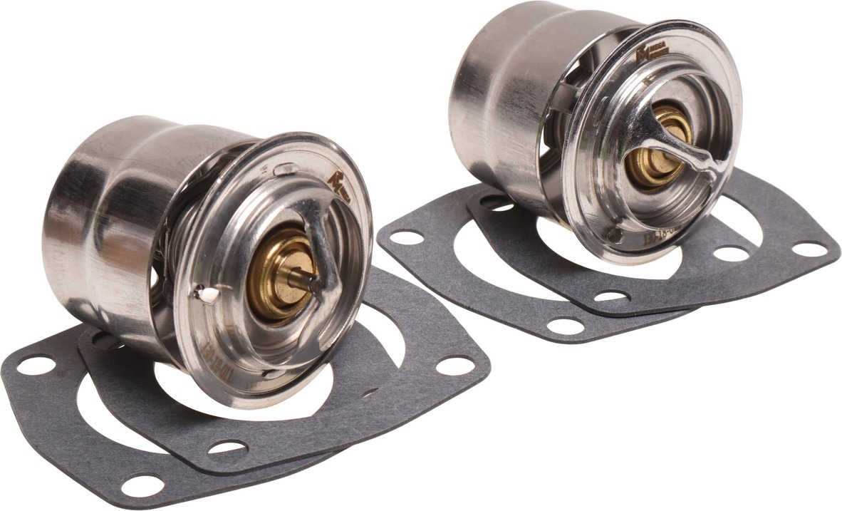 Термостат MEGAPOWER ТС107-1306100-06 80C к-кт 2шт МАЗ, КРАЗ, УРАЛ, автобусы МАЗ, ЛАЗ с дв ЯМЗ-236, 238, 240 130-18-011