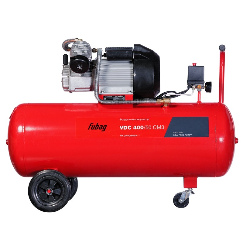 Компрессор для автосервисов FUBAG VDC400/100 СМЗ 400л/мин 100л  8бар 2.2кВт