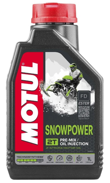 Масло присадка 2-х тактное MOTUL Snowpower 2T Ester TC синт. 1л 105887