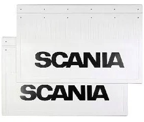 Брызговик 600х370 SCANIA черная надпись к-кт 2шт
