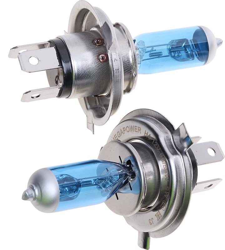 Лампа Н4 12-60/55 MEGAPOWER P43t Blue White (бокс 2шт) 370-33-020