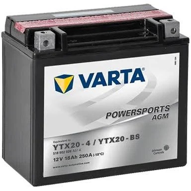 АКБ  18 VARTA MOTO AGM 18А/ч 6СТ18 518 901 026 (YTX20L-4(BS))