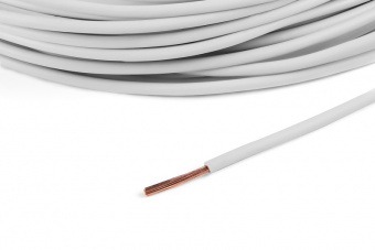Провод ПВАМ 1,5мм²  белый (бухта 100м) CARGEN AX3541003