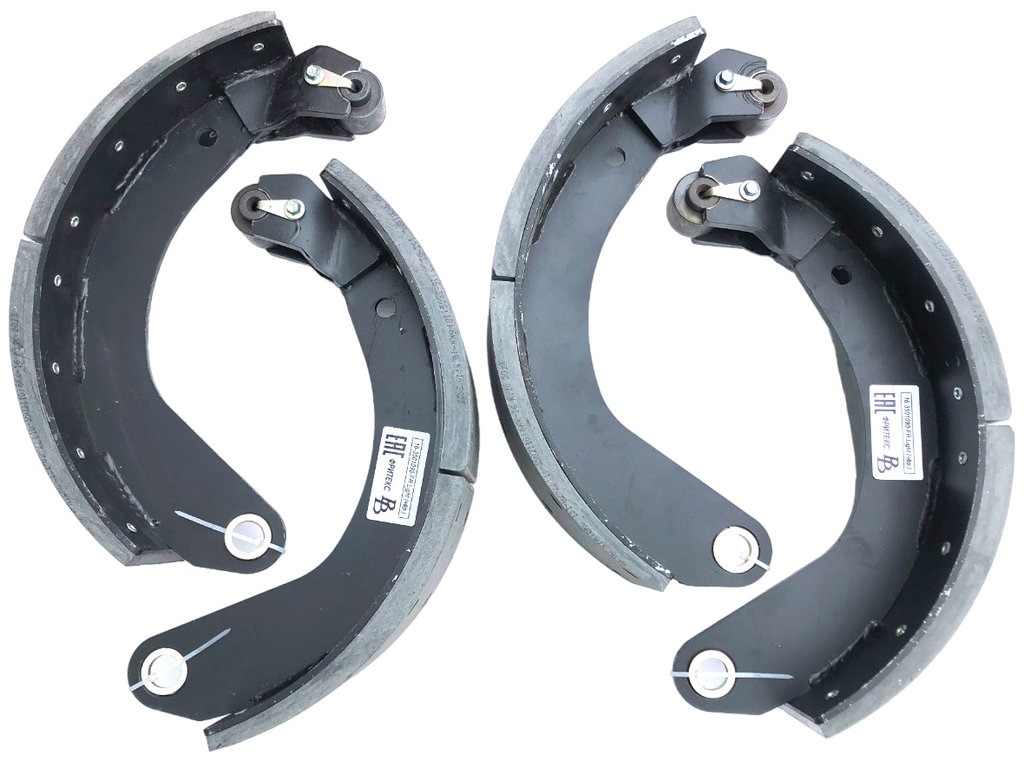 Колодка тормозная ПАЗ-3205 задняя/передняя под пневмотормоз к-кт 4шт BRAKE BLOCKS 16(23)-3501090
