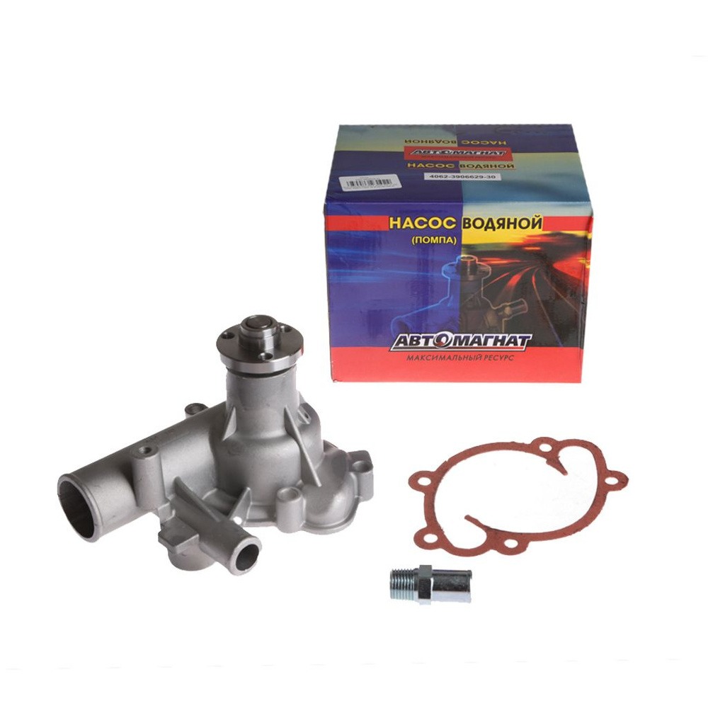 Насос водяной УАЗ, ГАЗ-3110 дв ЗМЗ-40524, 40904 ЕВРО-3 под кондиционер АВТОМАГНАТ 4062.3906629-30, 040620-3906629-30