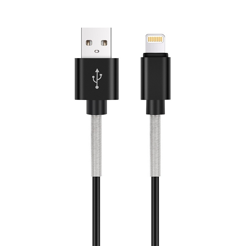 Кабель USB/iPhone 5 для зарядки телефона усиленный 1м IP-561S AVS A40285S