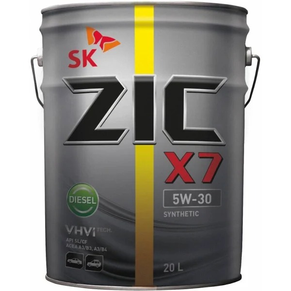 Масло моторное ZIC X7 Diesel 5W30 синт 20л 192610