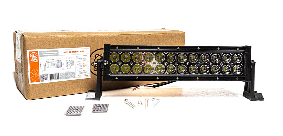 Балка светодиодная LED 12/24В 72W (24 диодов) 336х85х120 направленный свет AVTOELECTRICA AE72RT-24LED-LB-HC