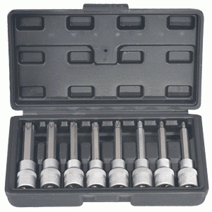 Набор головок 1/2 вставка TORX 8пр в кейсе (Т20-Т60 L=100мм) АВТОДЕЛО 39600
