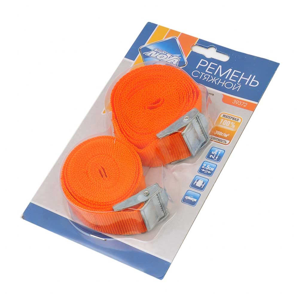 Стяжка груза NOVA BRIGHT 2,5м 0,2т к-кт 2шт 39372