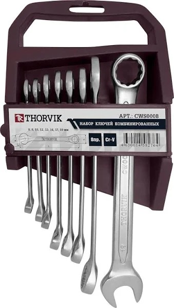 Набор ключей комбинированных  8 предметов THORVIK CWS0008