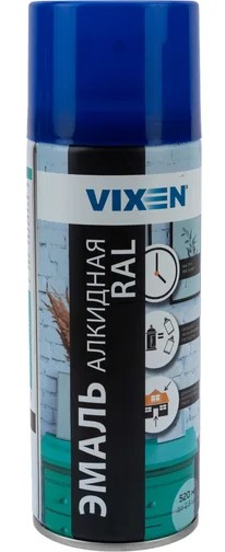 Краска-спрей VIXEN синяя 520 мл, RAL VX15005 RAL5005