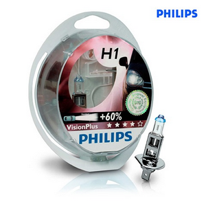 Лампа Н7 PHILIPS 12В 55Вт VISION PLUS P14.5S 2шт
