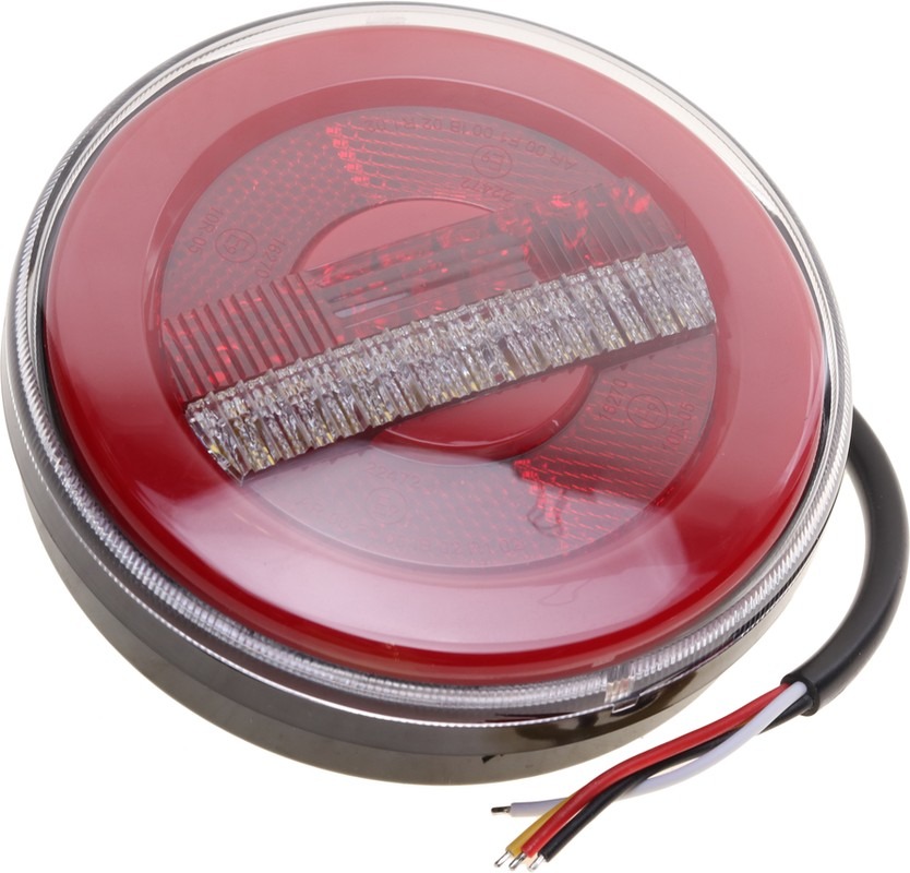 Фонарь задний универсальный круглый LED 12/24В c указателем стоп-сигнала MEGAPOWER 370-17-046