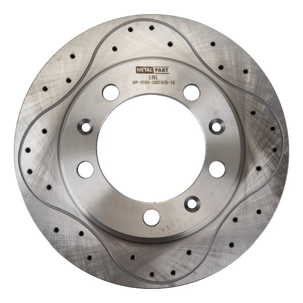 Диск тормозной УАЗ-3160, Хантер, Патриот (перфорированный) METALPART 3160-3501076-02