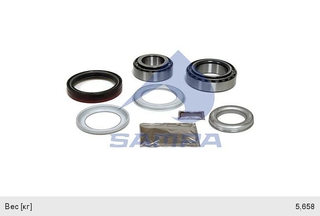 Ремкомплект SAF ступицы (SKRS/SKRZ9030, подшипники, сальники) SAMPA 075.588