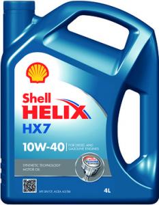 Масло моторное SHELL Helix HX7 10W40 п/синт. 4л
