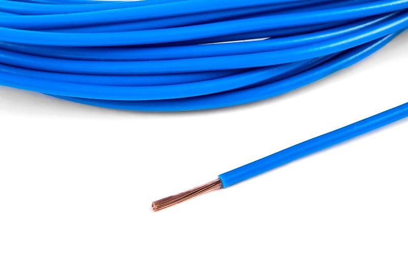 Провод монтажный ПВАМ 10м (сечение 1.0 кв.мм) голубой CARGEN AX3534