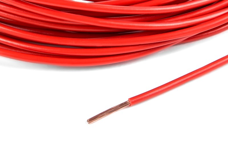 Провод монтажный ПВАМ 10м (сечение 1.0 кв.мм) красный CARGEN AX3531
