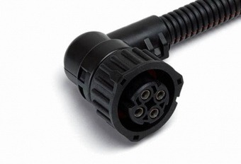 Разъем байонетный угловой 1-967325-1 КАМАЗ,МАЗ,ГАЗ,УАЗ,УРАЛ (на 4 провода) CARGEN AX5231