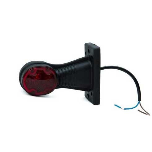 Фонарь габаритный на резиновой ножке (красный-белый) 12/24B ФГ-00-04 LED
