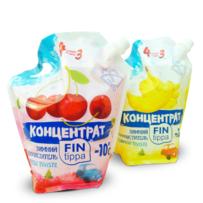 Стеклоомывающая жидкость (зима) концентрат FIN TIPPA  0,7л ВИШНЯ