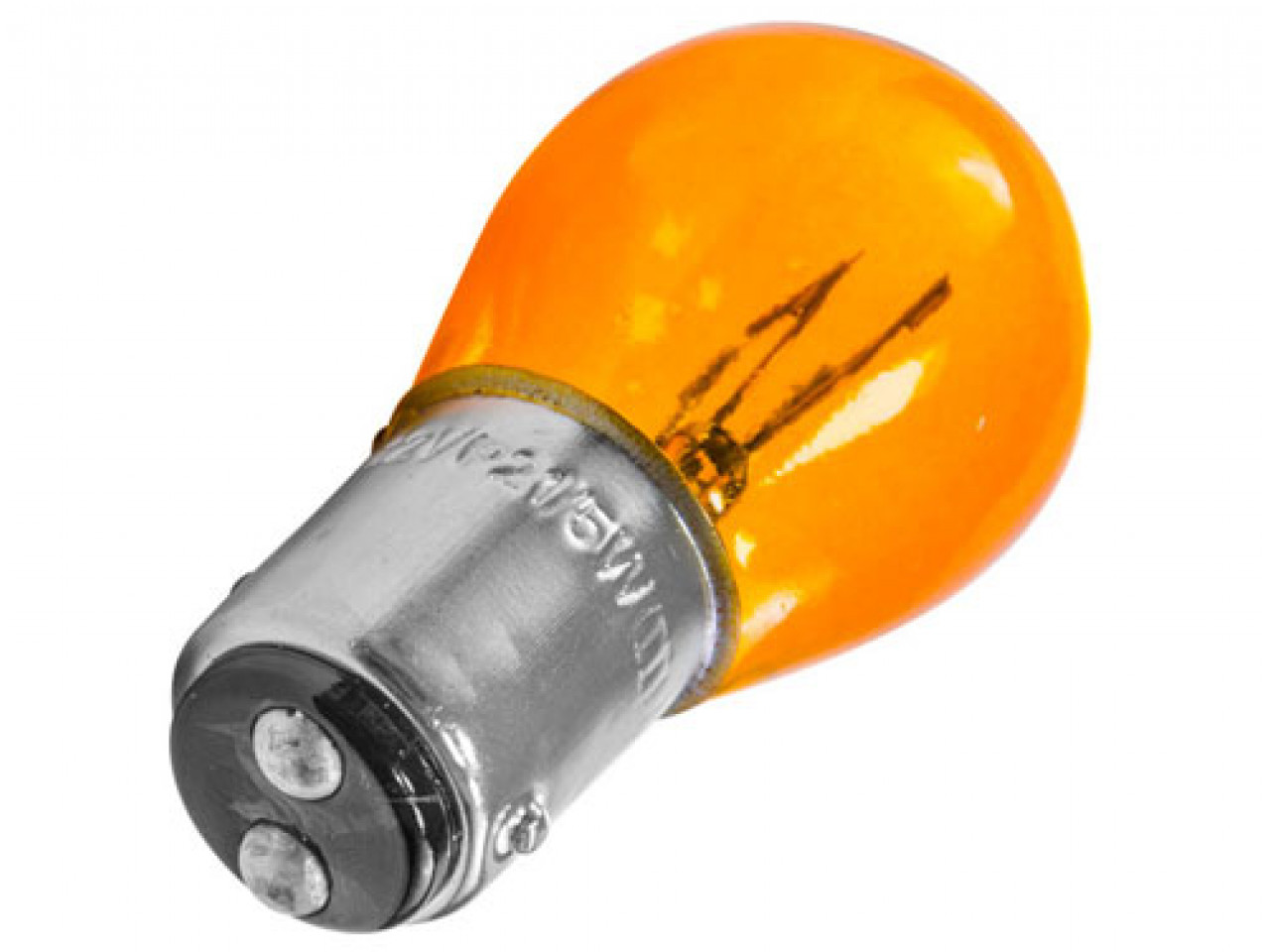 Лампа 24-21х5 (2-х контактная) AVTOELECTRICA оранжевая А24-21+5 BAY15d (ORANGE)