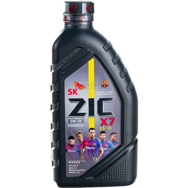 Масло моторное ZIC X7 LS 5W30 SN/CF синт  1л 132619