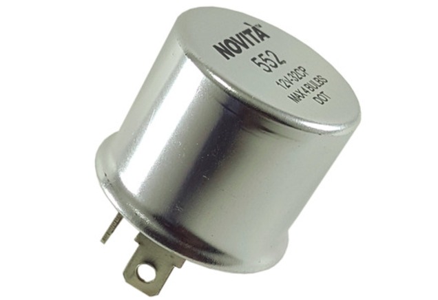 Реле сигналов поворота NOVITA-TRIDON 552 12.8A 12V  (02932877, 03837161, 2932877, 3837161, 56021321, J3217282, NO552)