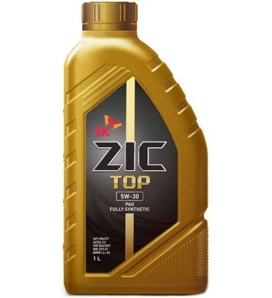Масло моторное ZIC TOP 5W30 синт  1л 132612