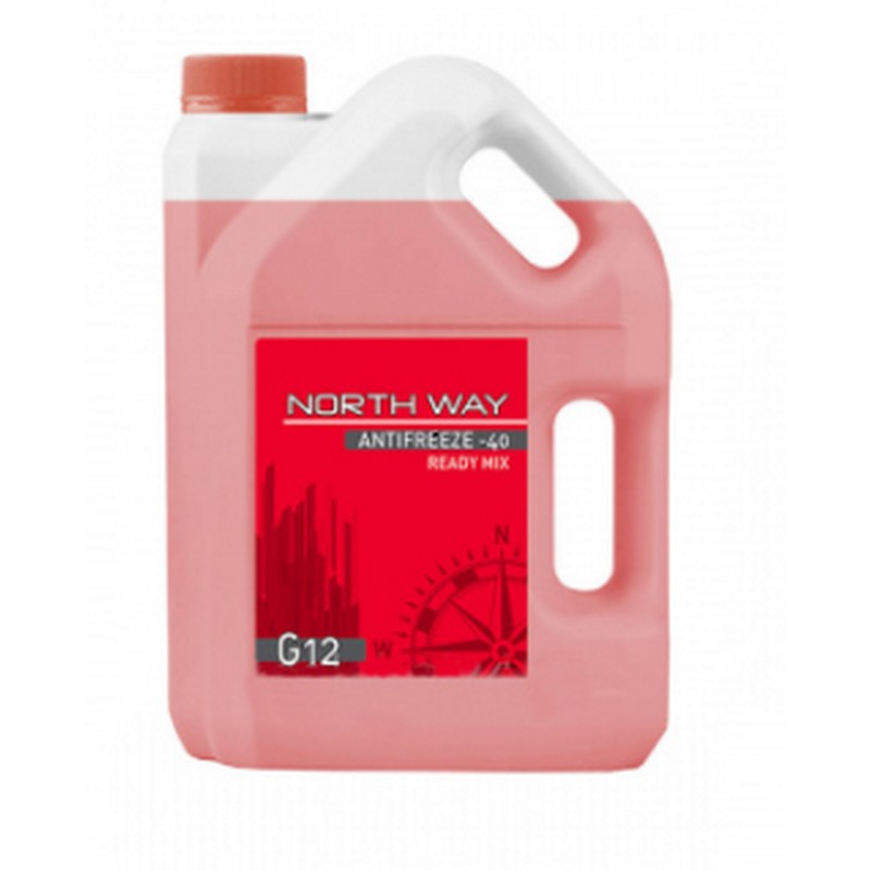 Антифриз NORTH Way -40 G12 красный 5кг
